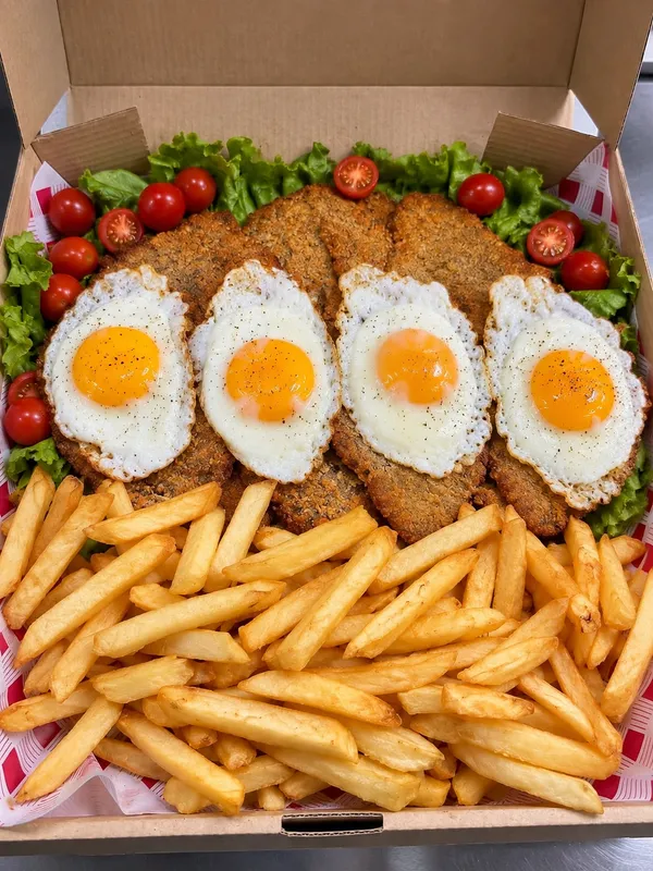 milanesa a caballo xl