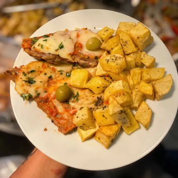 Matambre De Carne A La Pizza C/Guarnicion
