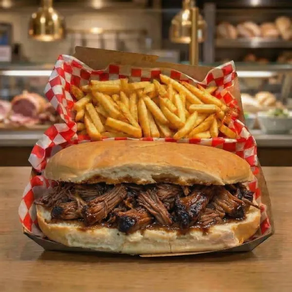 Sandwich De Carne Braseada C/Papas